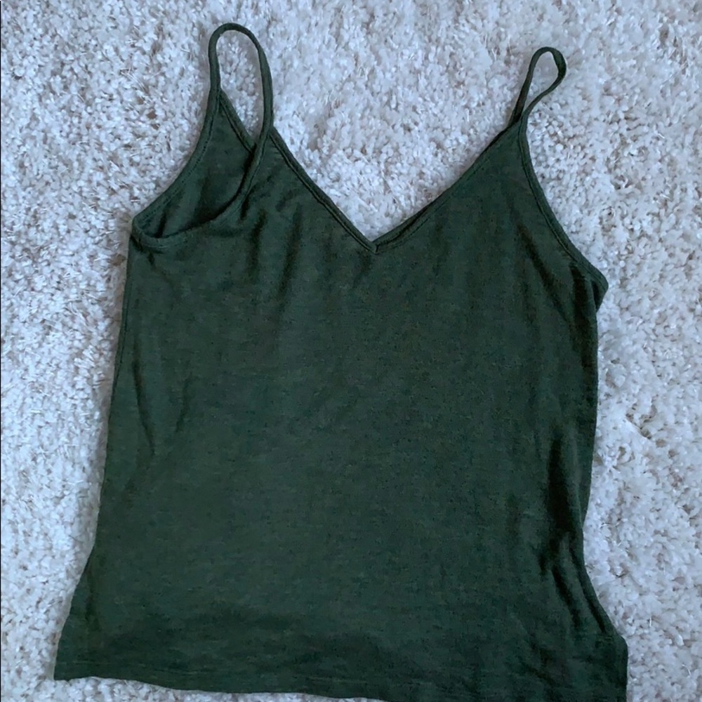 army green tank top